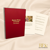 Condolence Books - Printed and Bound